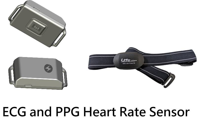 Bluetooth ECG and Optical Digita Heart Rate Monitors